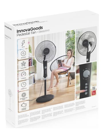 InnovaGoods Standventilator in Schwarz - (H)138 x Ø 40 cm