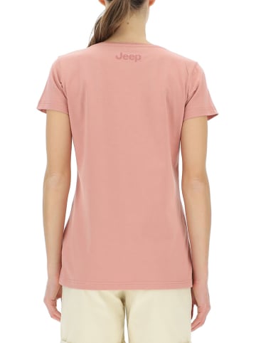 Jeep Koszulka w kolorze szaroróżowym