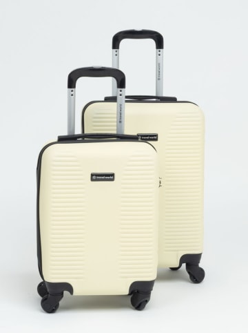 Travel World 2-delige hardcase-trolleyset "GBL" crème