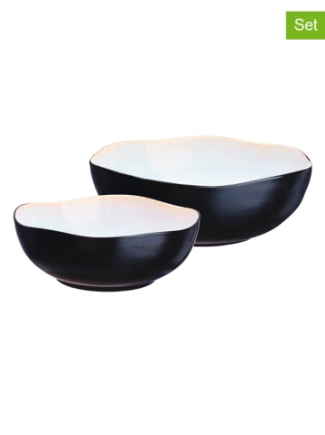 Björn 2-delige set: saladeschalen "Iris" wit