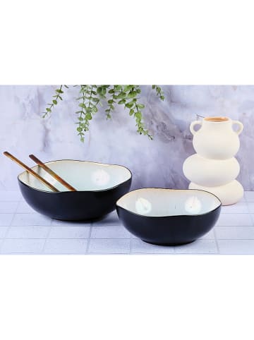 Björn 2-delige set: saladeschalen "Iris" wit
