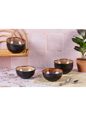 Björn 6-delige set: kommen "Iris" bruin - Ø 12 cm