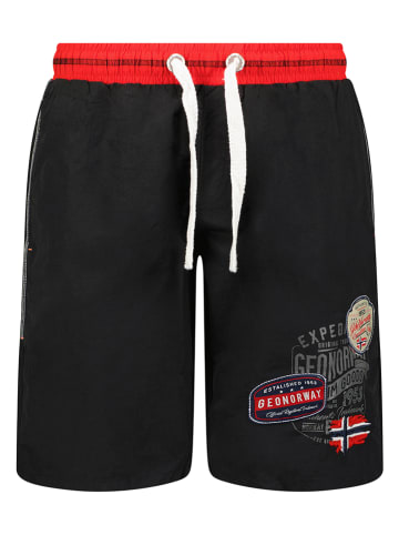 Geographical Norway Badeshorts "Qellower" in Schwarz