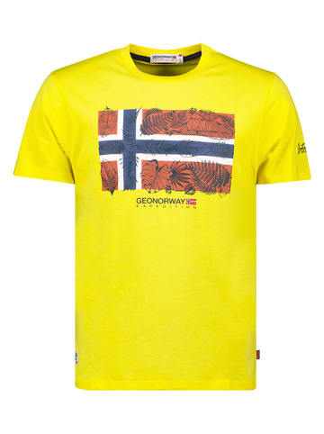 Geographical Norway Shirt "Jpalm" in Gelb