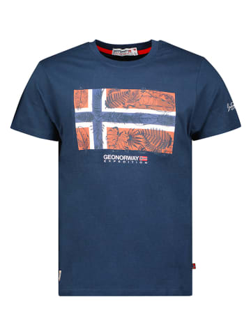 Geographical Norway Shirt "Jpalm" in Dunkelblau