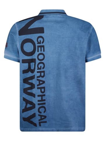 Geographical Norway Koszulka polo "Kotz" w kolorze niebieskim