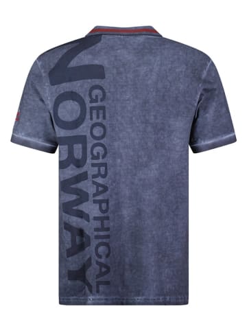 Geographical Norway Koszulka polo "Kotz" w kolorze niebieskim