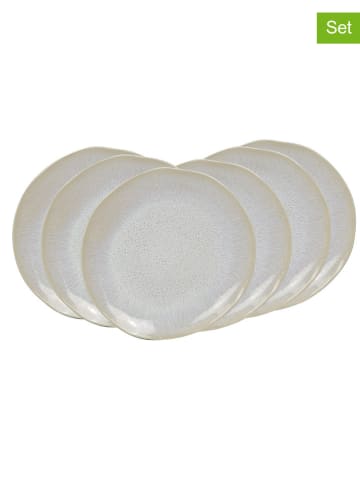 Ard'time 6-delige set: dinerborden "Nuage" crème - Ø 26,5 cm