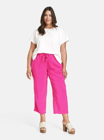 SAMOON Spodnie w kolorze różowym