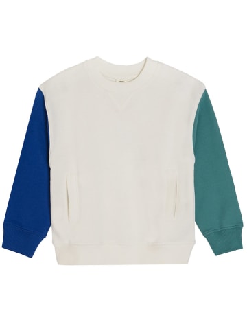 COOL CLUB Sweatshirt in Creme/ Dunkelblau/ Grün