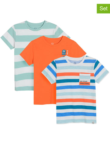 COOL CLUB 3-delige set: shirts oranje/groen/blauw