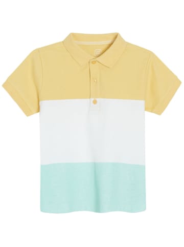 COOL CLUB Koszulka polo w kolorze żółto-biało-miętowym