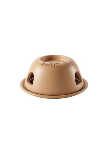 Römertopf Theelichtoven "Der heiße Heinz" terracotta - (H)12,8 x Ø 29 cm