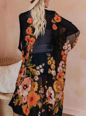 Milan Kiss Kimono w kolorze czarno-pomarańczowym