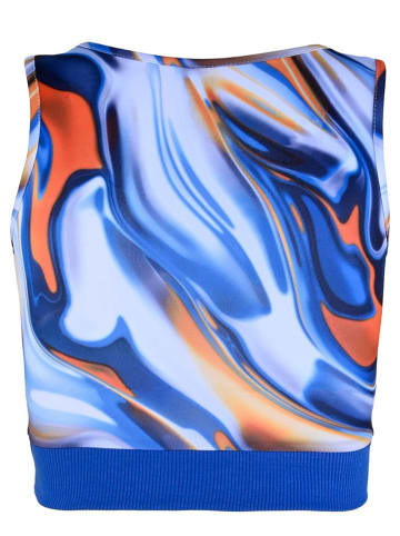 Blue Effect Top blauw/oranje