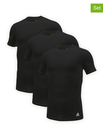 adidas 3er-Set: Shirts in Schwarz