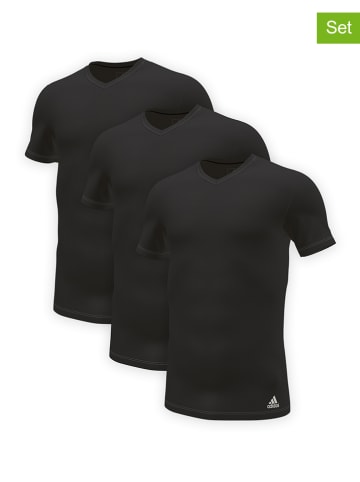 adidas Koszulki (3 szt.) w kolorze czarnym