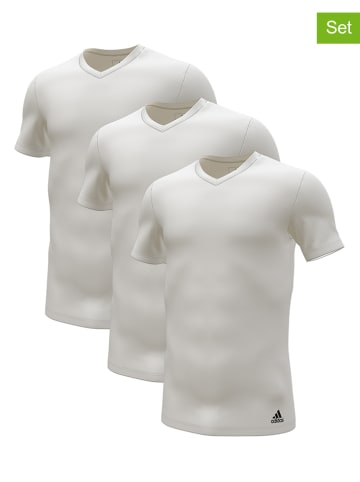 adidas 3er-Set: Shirts in Weiß