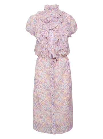 SAINT TROPEZ Kleid "Lilja" in Lila/ Bunt