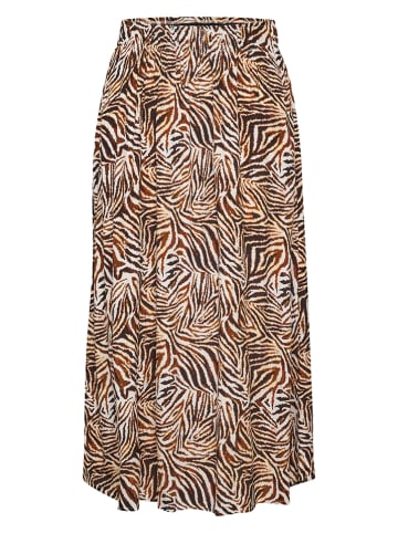 SAINT TROPEZ Spódnica "Tessa" w kolorze brązowo-beżowym