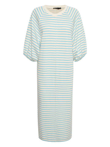 Soaked in Luxury Sukienka "Inge" w kolorze błękitno-białym