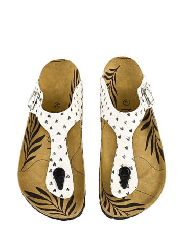 Noosy Teenslippers zwart/wit