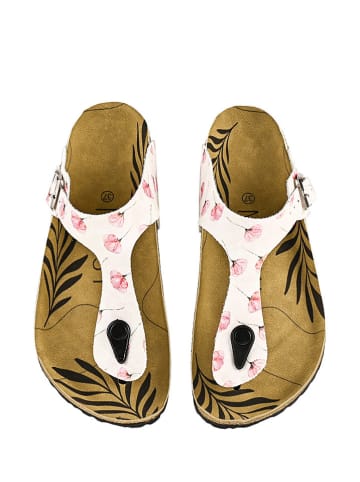 Noosy Teenslippers roze/wit