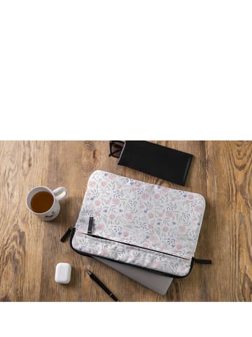 Noosy Laptoptasche in Weiß/ Rosa/ Grün - (B)35 x (H)25 cm