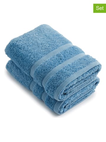 Rodier 2-delige set: handdoeken lichtblauw