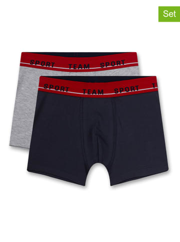 s.Oliver 2-delige set: boxershorts grijs/donkerblauw
