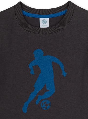 Sanetta Pyjama in Anthrazit/ Blau