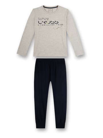Sanetta Pyjama beige/donkerblauw