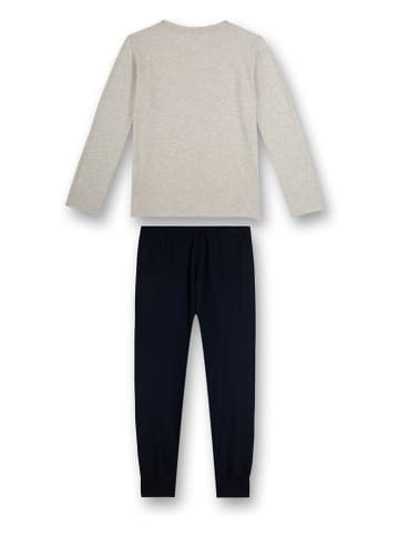 Sanetta Pyjama beige/donkerblauw