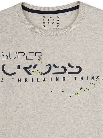 Sanetta Pyjama in Beige/ Dunkelblau