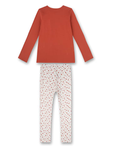 Sanetta Pyjama in Rot/ Creme