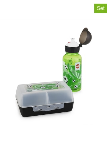 Emsa 2-częściowy zestaw w kolorze zielono-czarnym