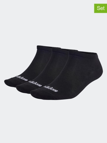 adidas Skarpety (3 pary) w kolorze czarnym