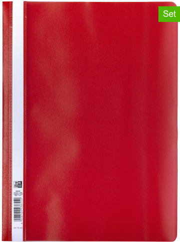Oxford Skoroszyty (10 szt.) w kolorze czerwonym - A4