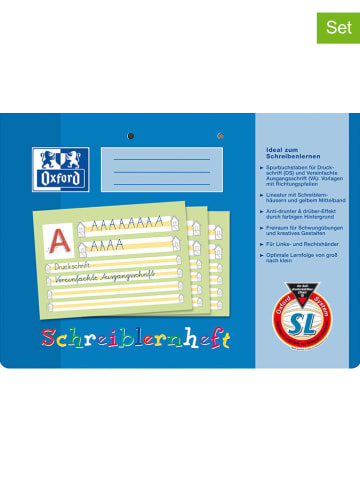 Oxford 10 delige set: "leren schrijven" schriften blauw - A4
