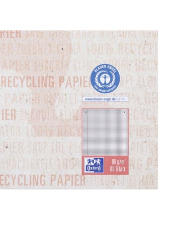 Oxford 10 delige set: collegeblokken "Oxford Recycling" lichtroze - A4
