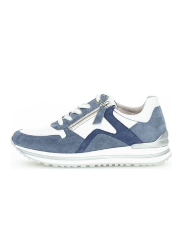 Gabor Leren sneakers blauw/wit