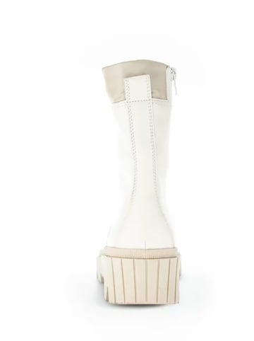 Gabor Leder-Boots in Creme/ Beige