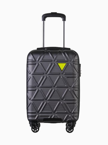 Puccini Hardcase-trolley "California" grijs - (B)34 x (H)54 x (D)20 cm