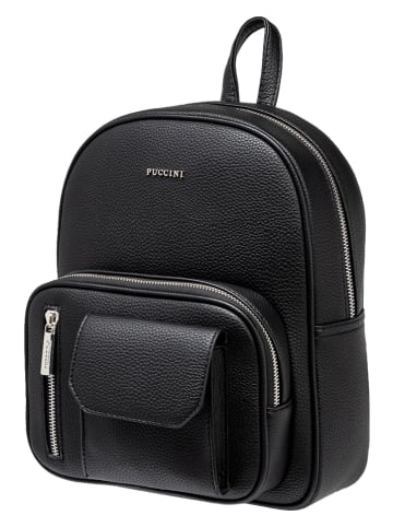 Puccini Rugzak "Special" zwart - (B)24 x (H)30 x (D)19 cm