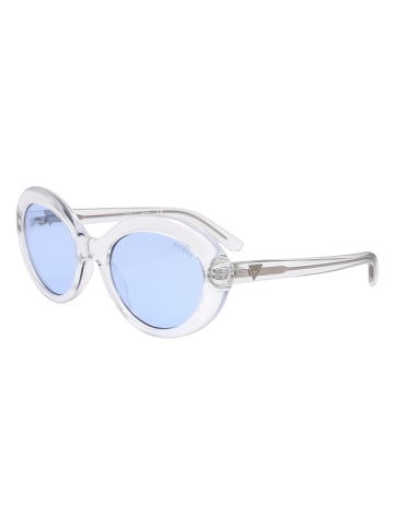Guess Damen-Sonnenbrille in Hellblau/ Transparent