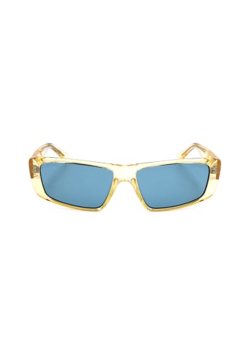 Guess Okulary przeciwsłoneczne unisex w kolorze żółtym