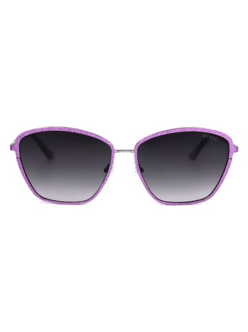 Guess Damskie okulary przeciwsłoneczne w kolorze różowo-fioletowym