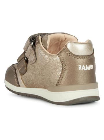 Geox Skórzane sneakersy "Rishon" w kolorze jasnobrązowym