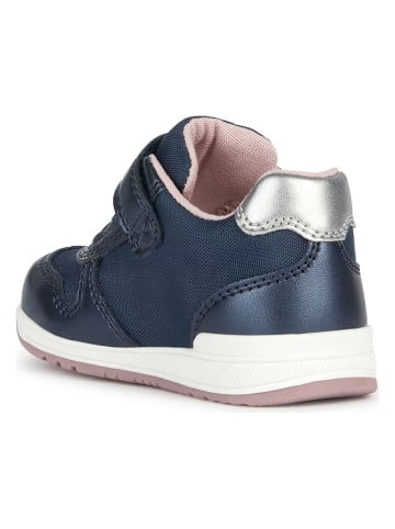 Geox Leder-Sneakers "Rishon" in Blau