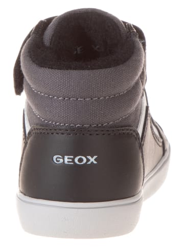 Geox Skórzane sneakersy "Gisili" w kolorze granatowym